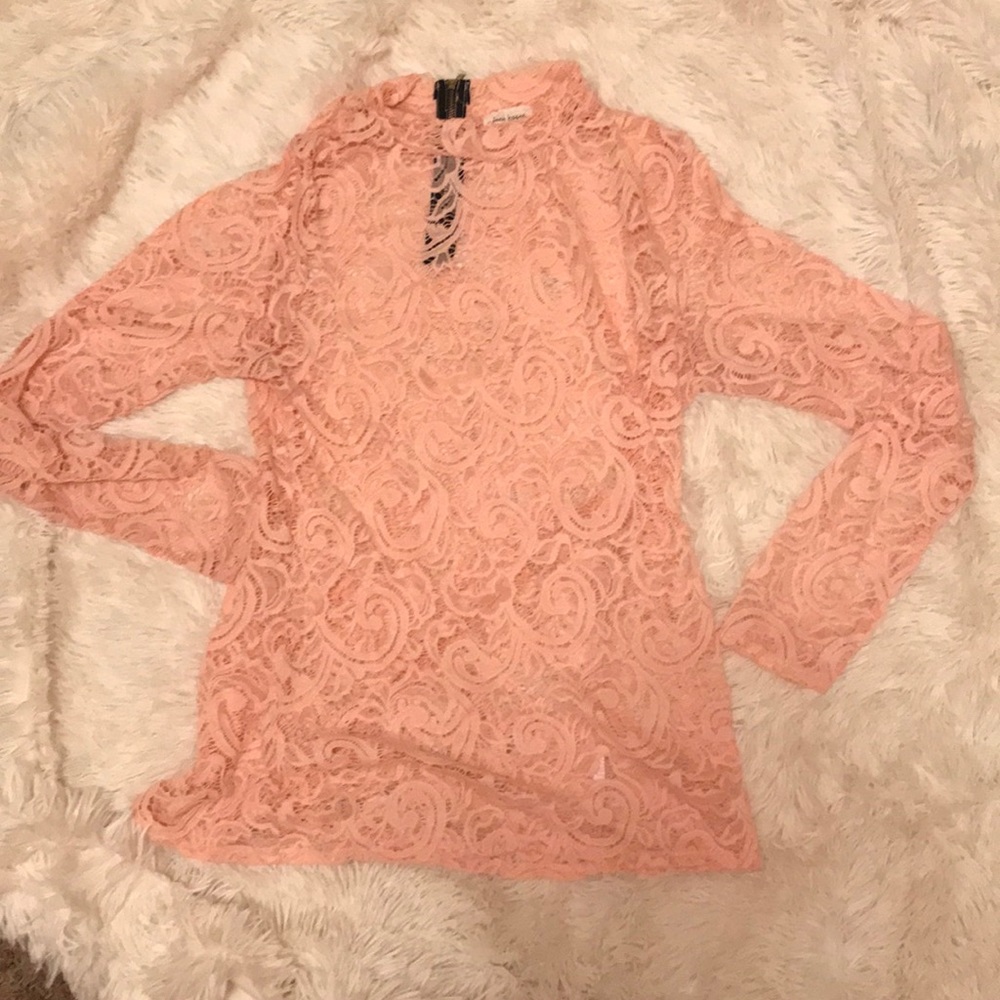 Sheer lace top